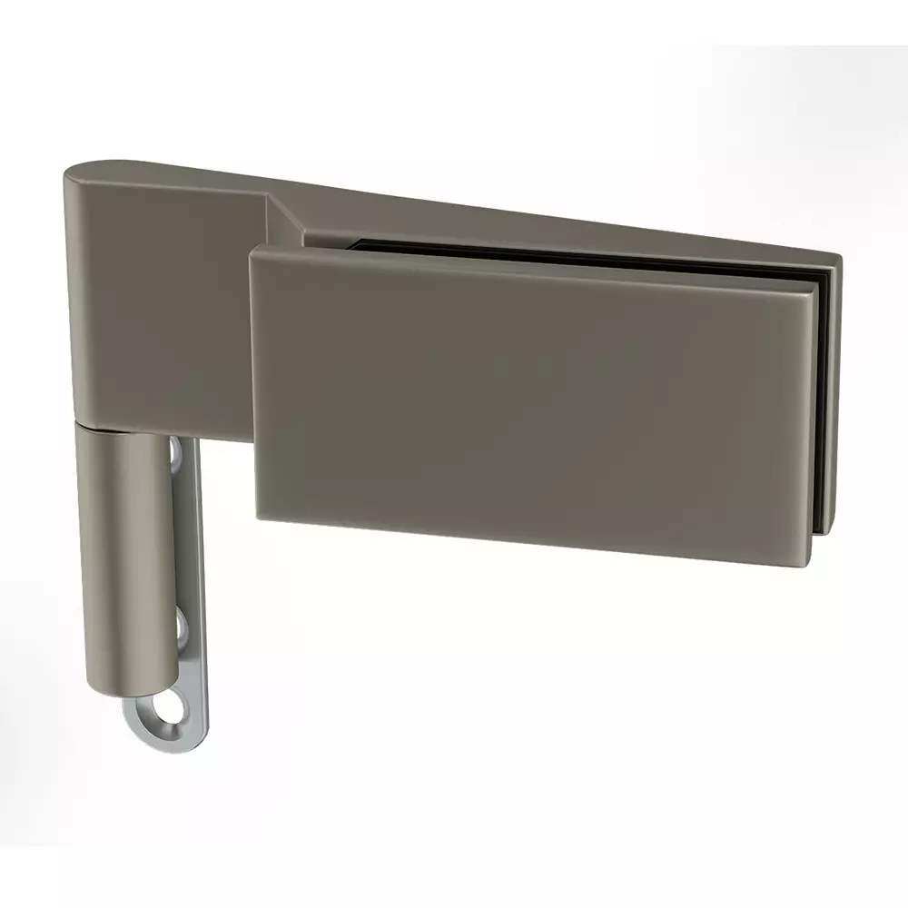 AIDO XL-C 306 Aluminium Satin Stainless Steel Finish Internal Glass Door Hinge