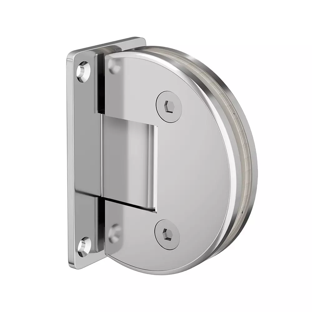 AIDO XL-C 5001 Polished Chrome Finish Shower Fitting Glass to Wall Hinge 90 Degree