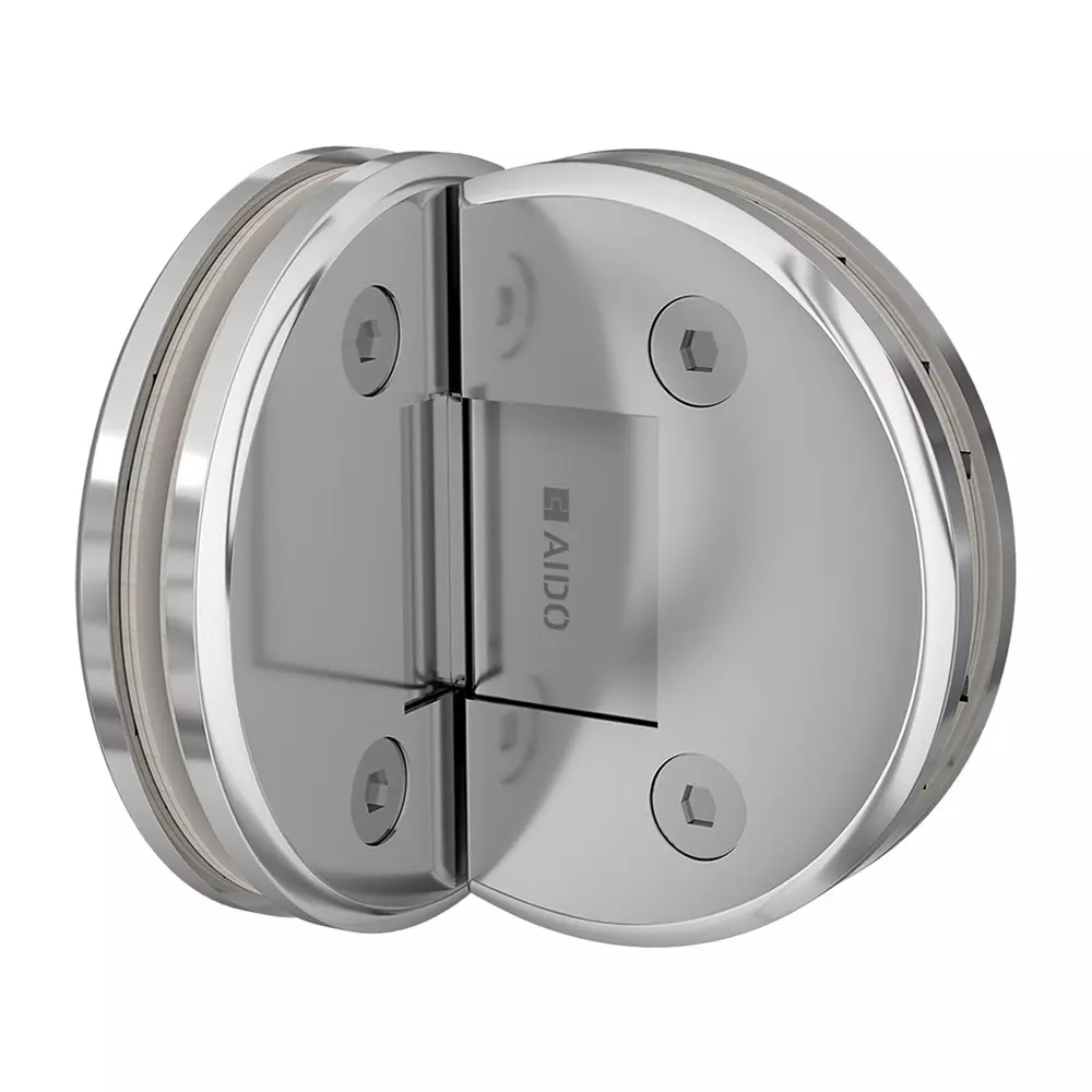AIDO XL-C 5003 Polished Chrome Finish Shower Fitting Glass to Glass Hinge 90 Degree
