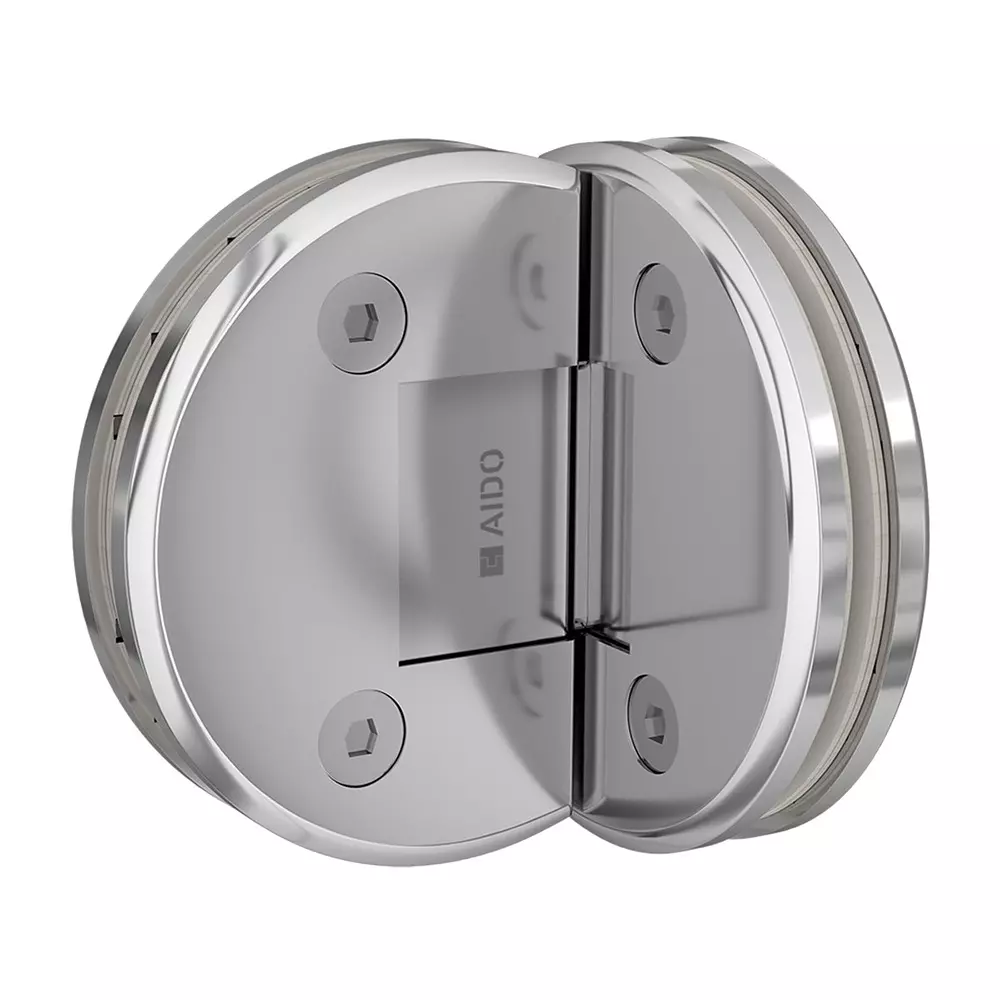 AIDO XL-C 5003 Polished Chrome Finish Shower Fitting Glass to Glass Hinge 90 Degree
