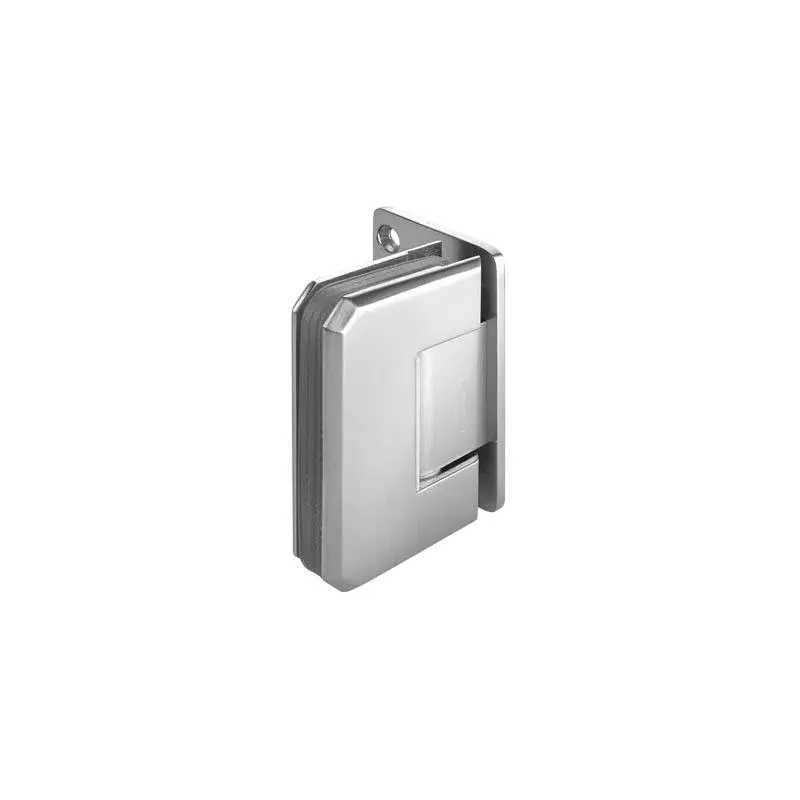 OZONE Wall to Glass Offset Hinge for 8–10 mm Glass Thickness Satin Nickel, OSH-OFS-1 STD SN