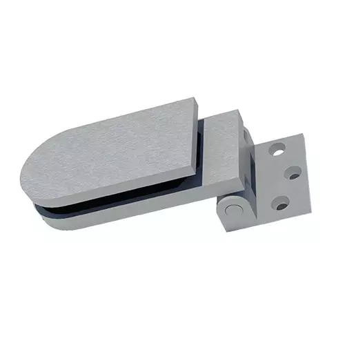 AIDO XL-C OSCILIO Curved Hinge Aluminium Silver Finish for 8-10 mm Glass Thickness, XL-C 5421
