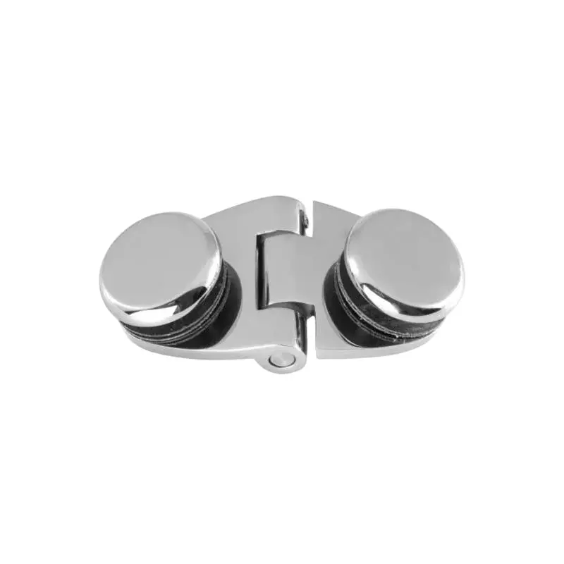 OZONE Glass to Glass Hinge for 8–10 mm Glass Thickness Chrome Polished Finish, OSH-6 STD CP