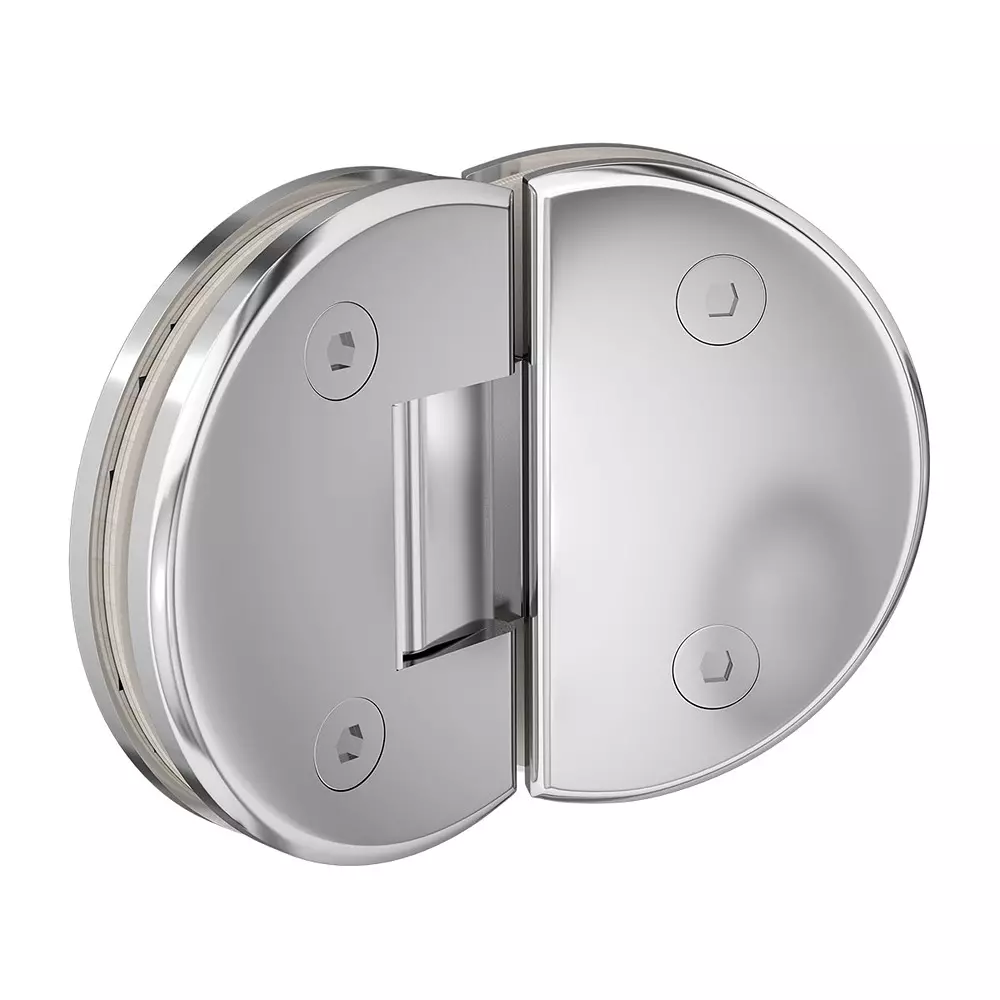 AIDO XL-C 5005 Polished Chrome Finish Shower Fitting Glass to Glass Hinge 135 Degree