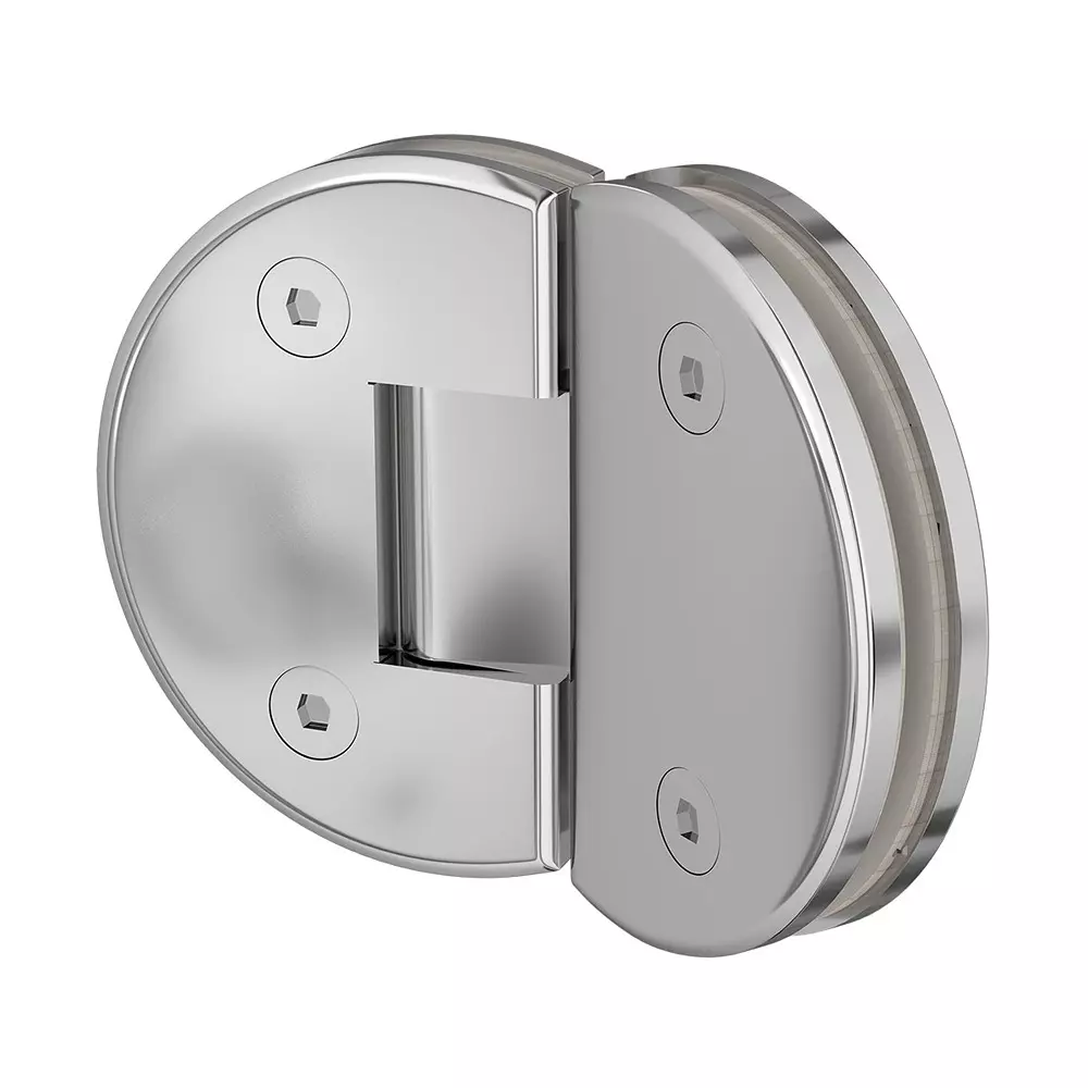AIDO XL-C 5005 Polished Chrome Finish Shower Fitting Glass to Glass Hinge 135 Degree