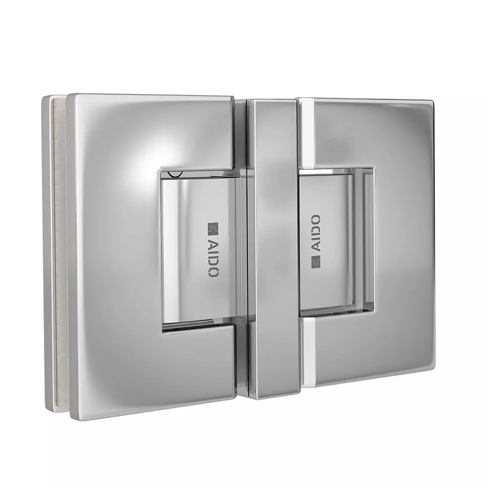 AIDO XL-C 8043 Polished Chrome Finish Shower Fitting Glass to Glass T Hinge