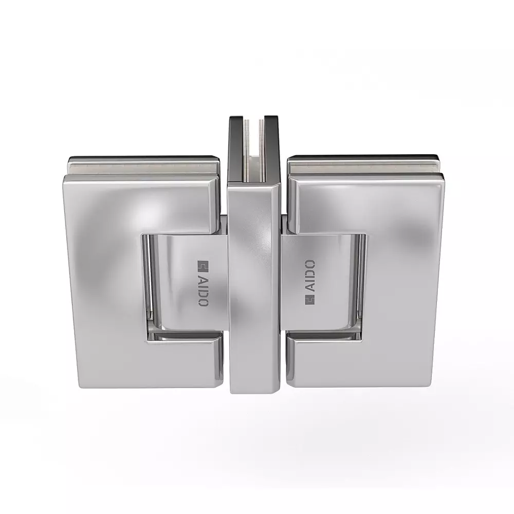 AIDO XL-C 8043 Polished Chrome Finish Shower Fitting Glass to Glass T Hinge