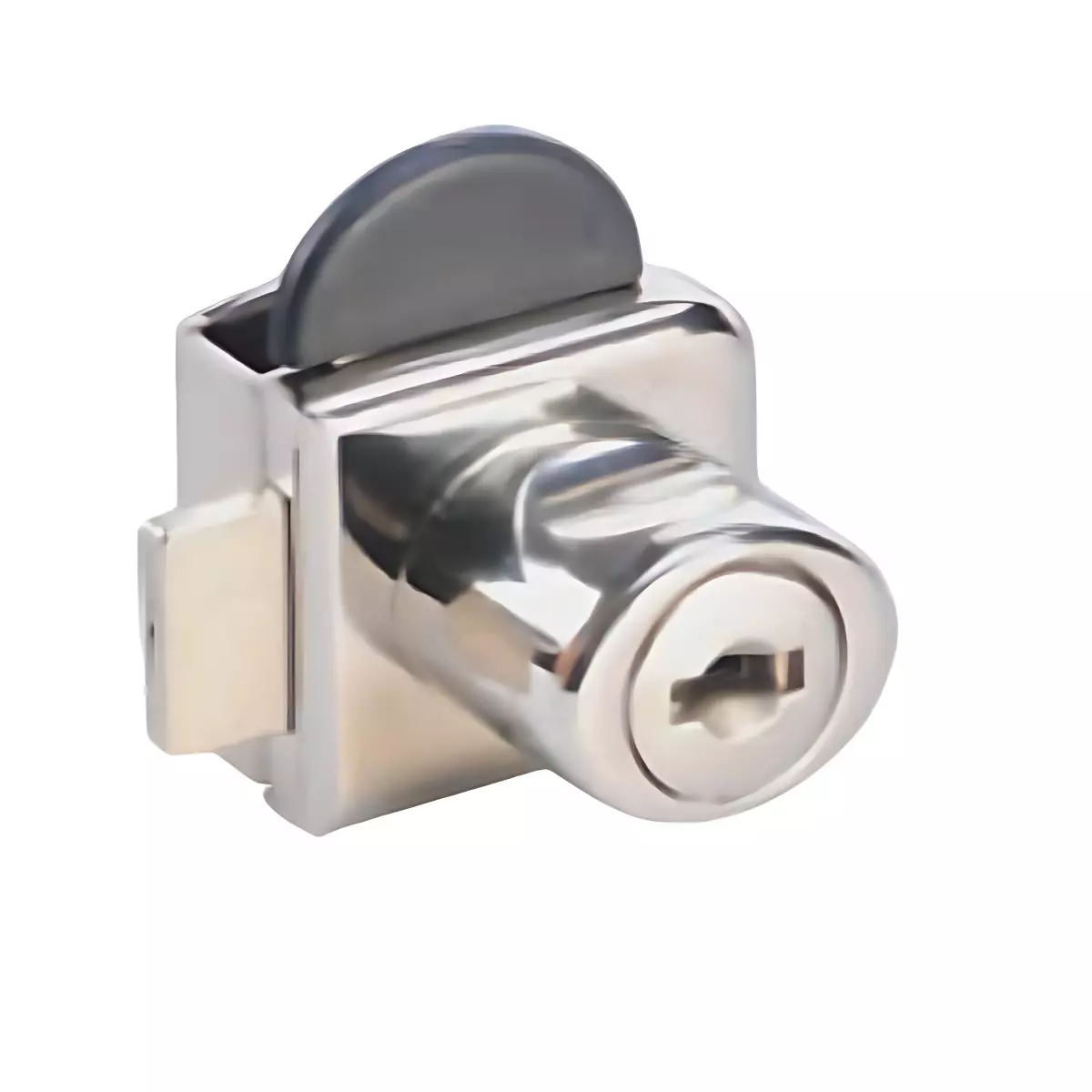 Ebco Premium Double Glass Door Lock Nickel Plated Finish and 9 mm Glass Thickness, P-GDLD1