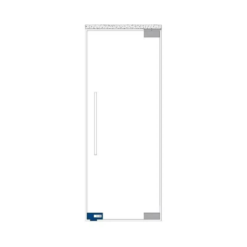 OZONE Corner Patch Lock High-Grade SS 202 Aluminium Alloy Base Phantom Grey Finish, OPL-1E STD PHANTOM GREY