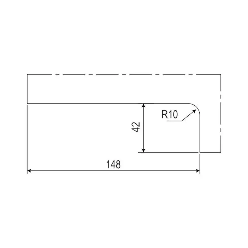 OZONE Corner Patch Lock with Strike Plate Aluminium Alloy SS 304 Gold M-PVD Finish, OPL-1 STD GOLD M-PVD