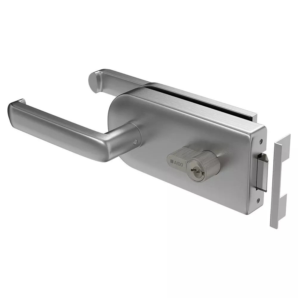 AIDO XL-C 307 Aluminium Silver Finish Internal Glass Door Lock