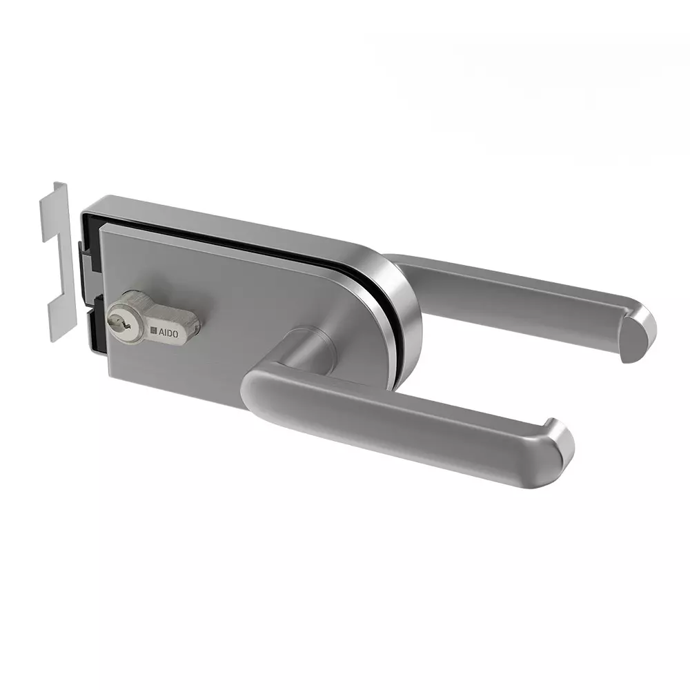 AIDO XL-C 307 Aluminium Silver Finish Internal Glass Door Lock