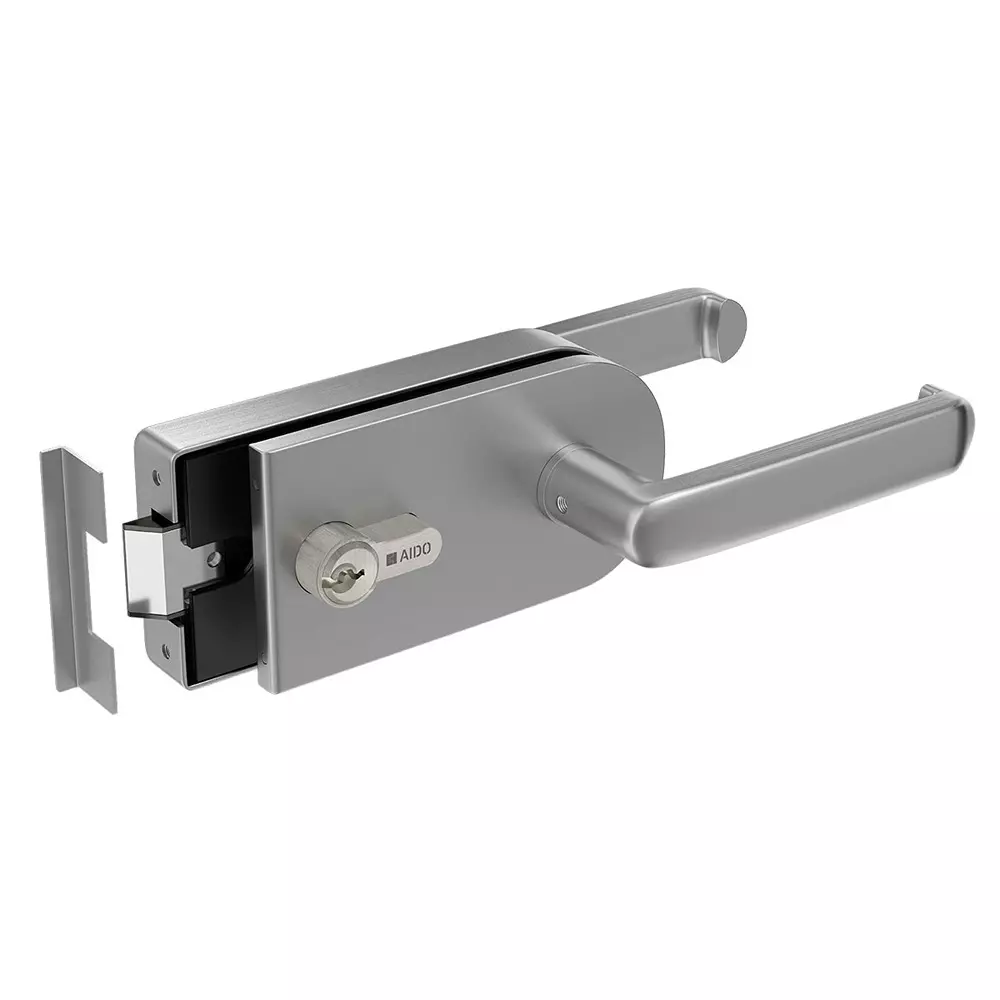 AIDO XL-C 307 Aluminium Silver Finish Internal Glass Door Lock