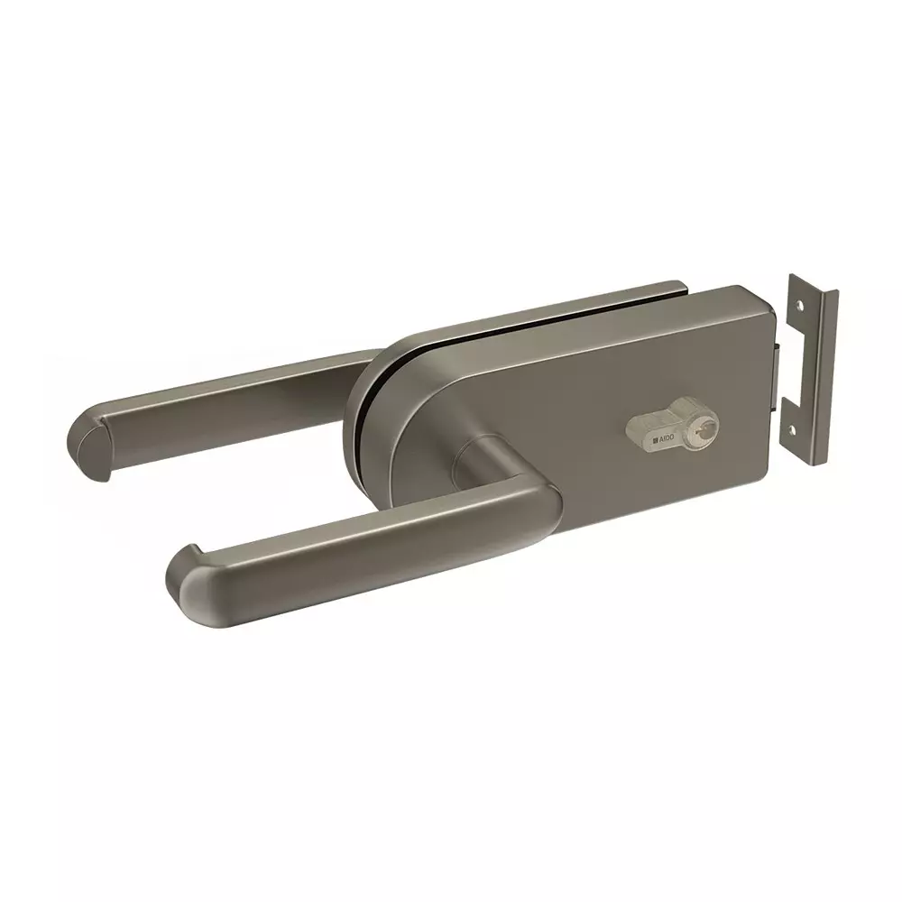 AIDO XL-C 309 Aluminium Satin Stainless Steel Finish Internal Glass Door Lock