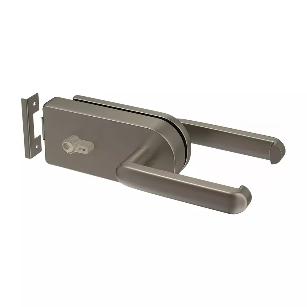 AIDO XL-C 309 Aluminium Satin Stainless Steel Finish Internal Glass Door Lock