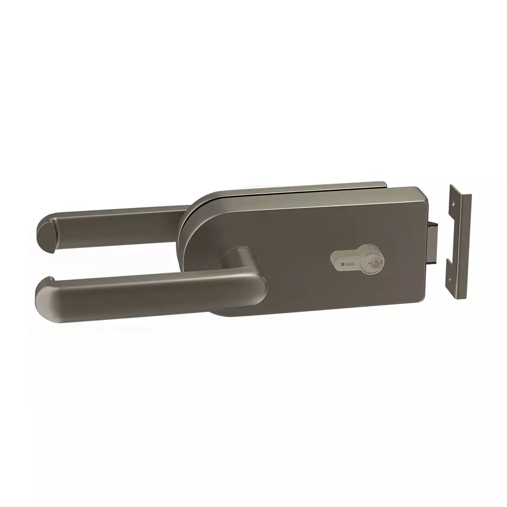 AIDO XL-C 309 Aluminium Satin Stainless Steel Finish Internal Glass Door Lock