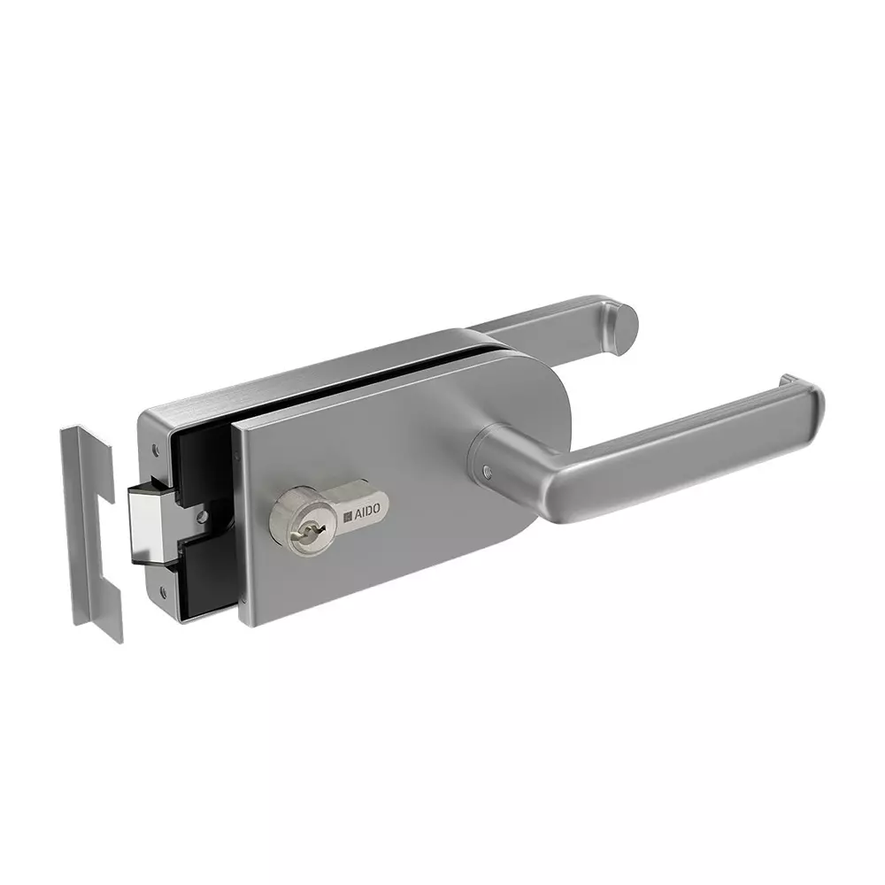 AIDO XL-C 301 Aluminium Silver Finish Internal Glass Door Package - 1