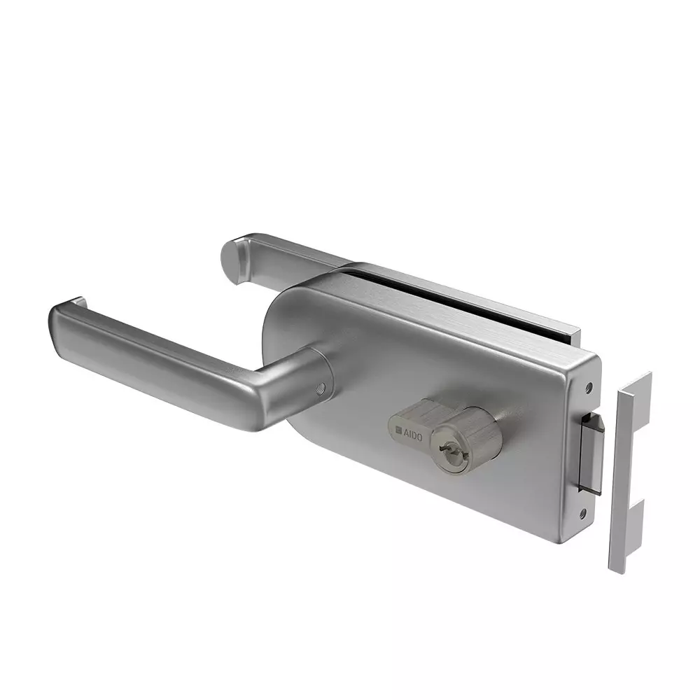 AIDO XL-C 301 Aluminium Silver Finish Internal Glass Door Package - 1