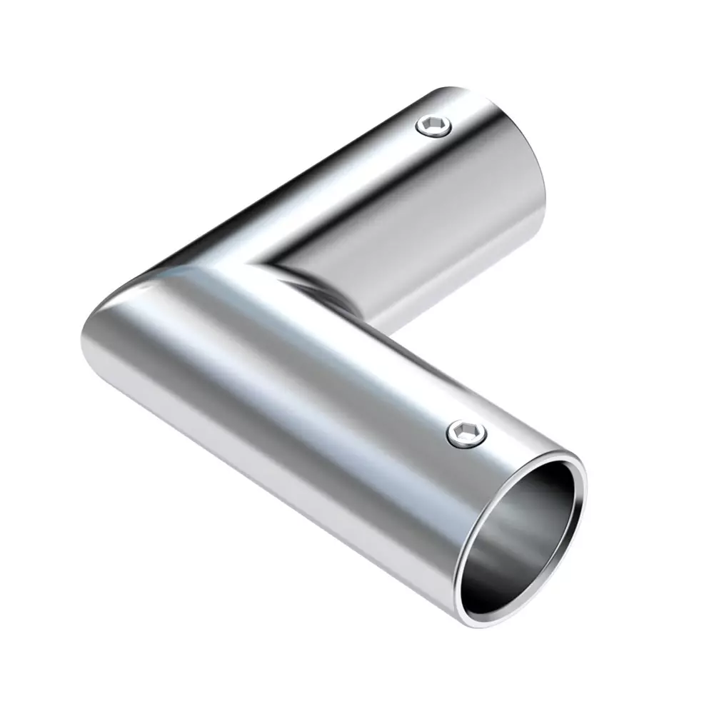 AIDO XL-C 5021A Polished Chrome "L" Connector