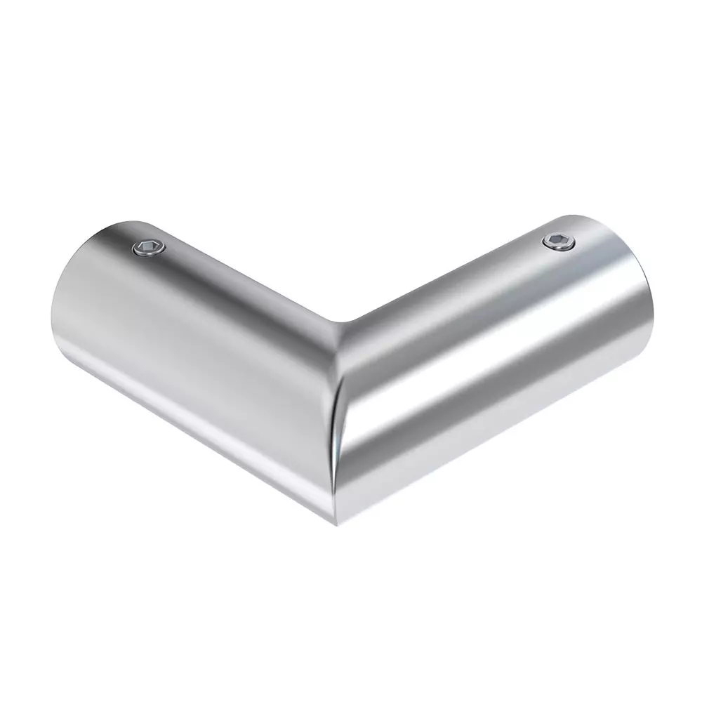 AIDO XL-C 5021A Polished Chrome "L" Connector