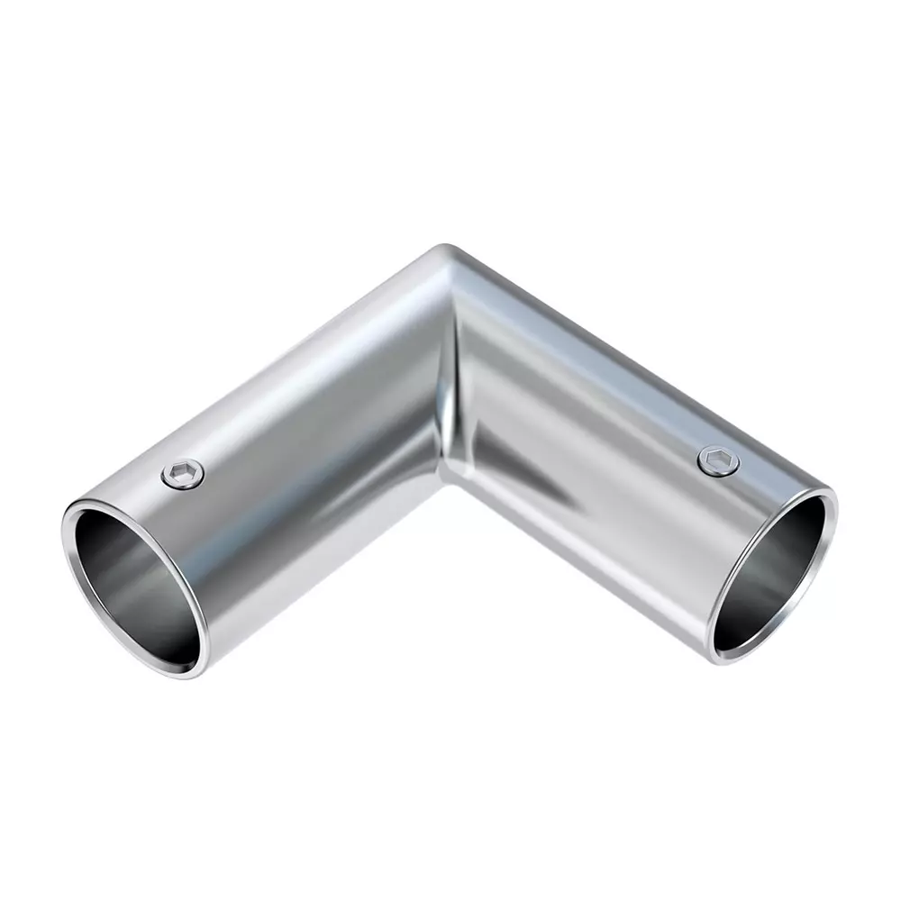 AIDO XL-C 5021A Polished Chrome "L" Connector