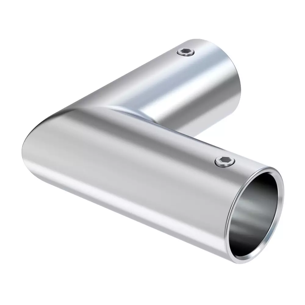 AIDO XL-C 5021A Polished Chrome "L" Connector