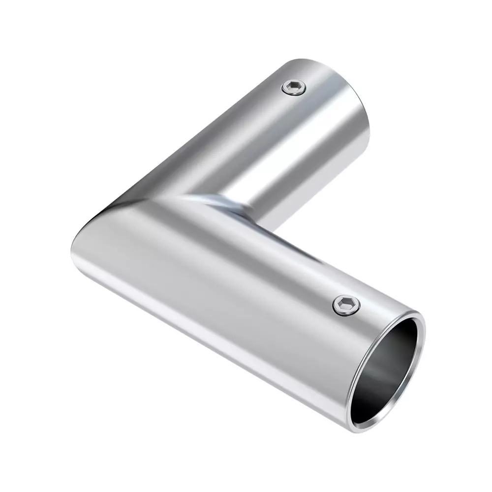 AIDO XL-C 5021A Polished Chrome "L" Connector
