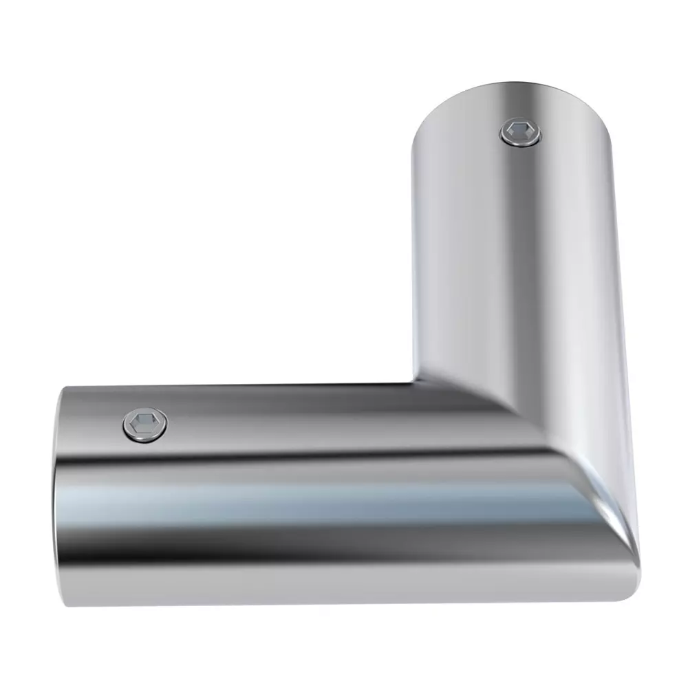AIDO XL-C 5021A Polished Chrome "L" Connector