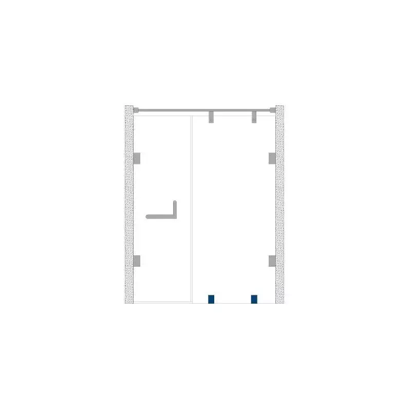 OZONE Glass Connector Polished Stainless Steel Finish for Frameless Glass Partitions, OGC-1SH STD PSS