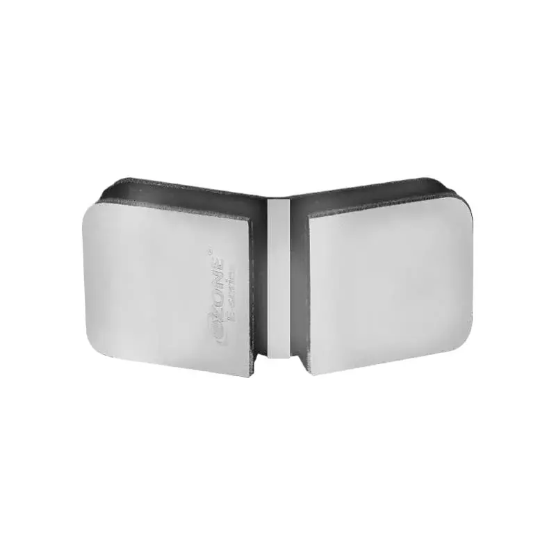 OZONE Glass to Glass Connector 135° Polished Stainless Steel Finish, OGC-2E STD PSS