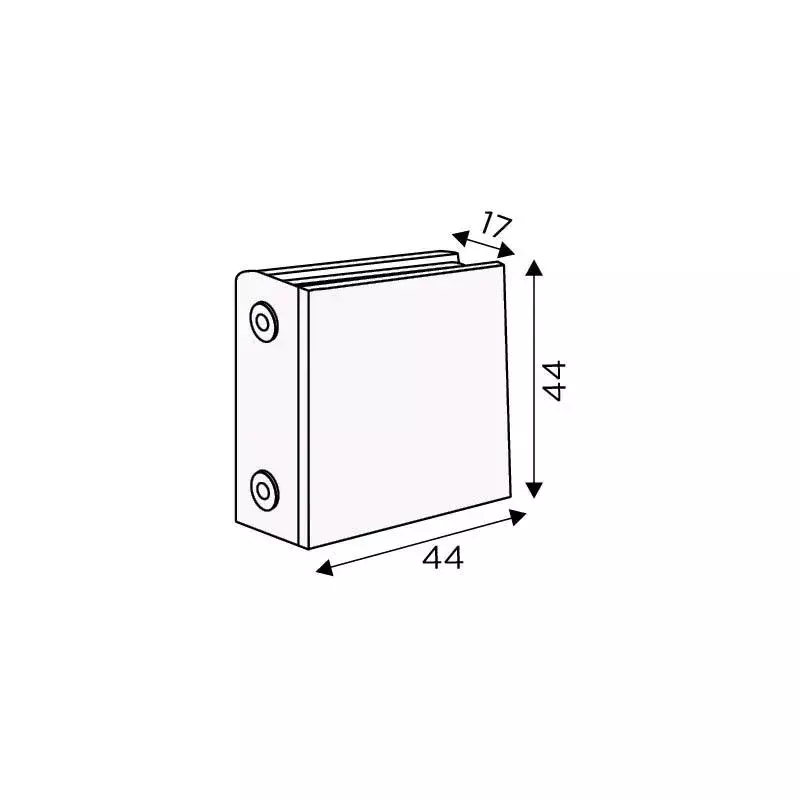 OZONE Wall to Glass Connector High-Quality Durable Construction Polished Stainless Steel Finish, OGC-111-ED STD PSS
