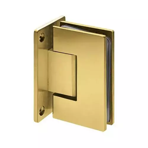 OZONE Wall to Glass Hinge Stainless Steel Gold G-PVD Finish, OSSH-11-ED STD GOLD G-PVD