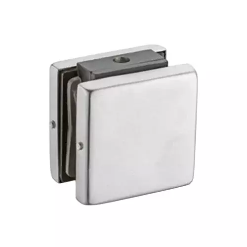 GEZE Stainless Steel 304 Single Glass Connector SS Finish Suitable For 10 to 12 mm Glass Doors, 8115642