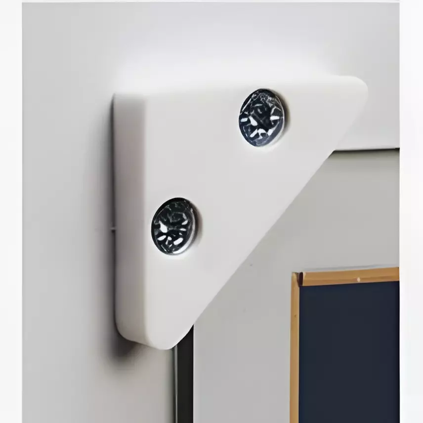 ebco-glass-corner-holder-ivory-finish-for-4-mm-glass-thickness-gch-1-pack-of-200