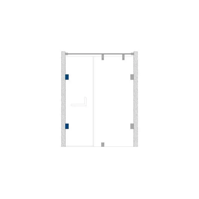 OZONE Wall to Glass Hinge Stainless Steel Tan Brass Finish, OSSH-11-ED STD TAN BRASS