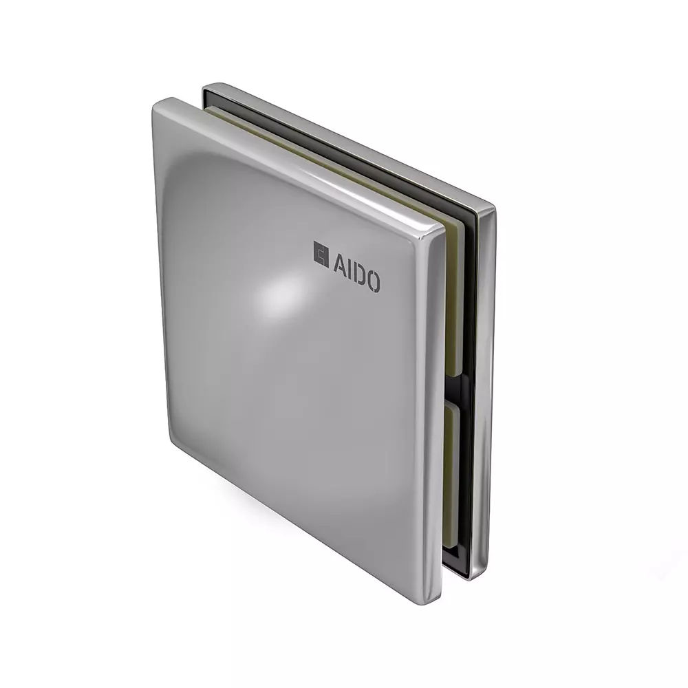 AIDO XL-C 4009A Polished Chrome Finish Quadruple Connector Glass Door Accessory
