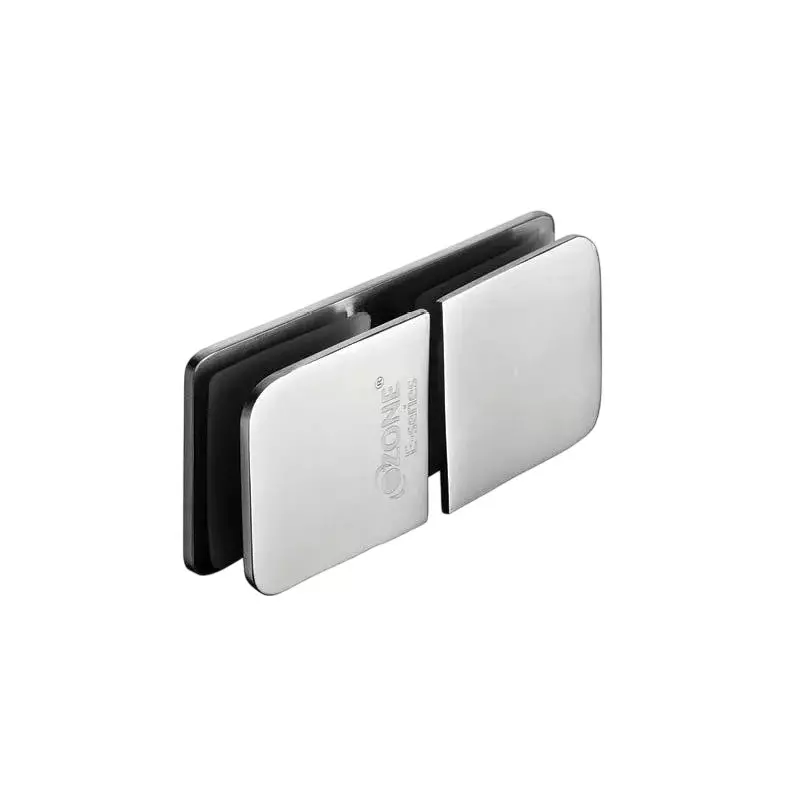 OZONE Glass to Glass Connector 180° Polished Stainless Steel Finish, OGC-5E STD PSS