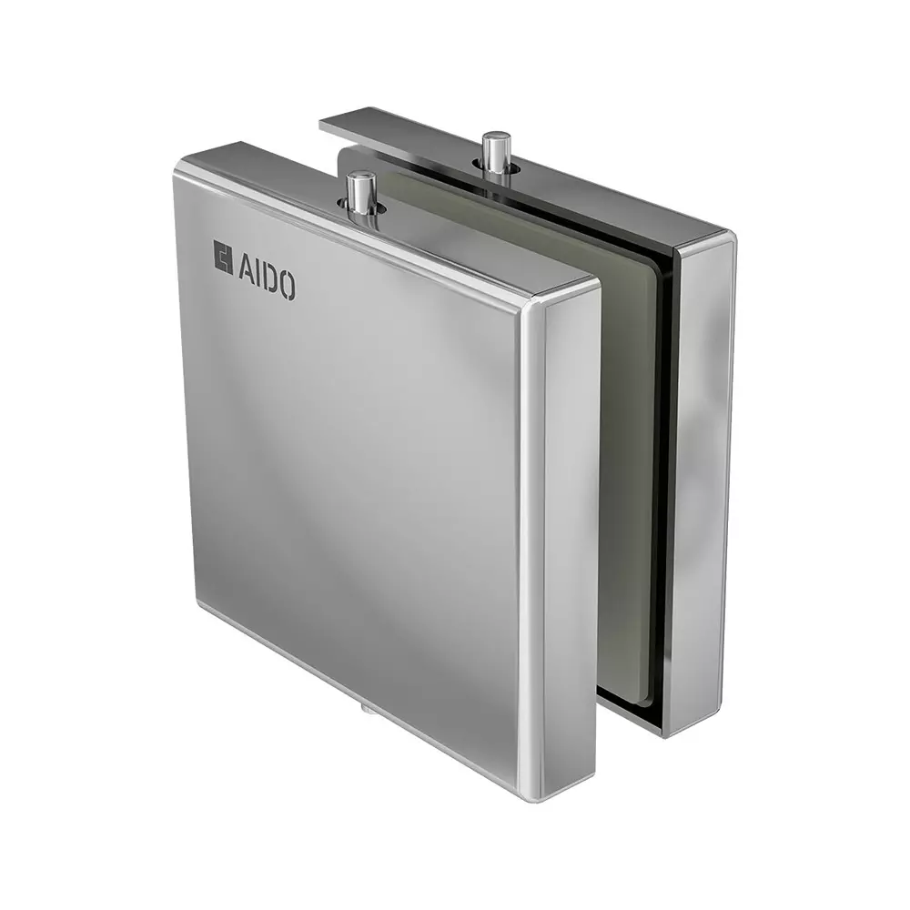 AIDO XL-C 4007A Polished Chrome Finish Corner Connector Glass Door Accessory