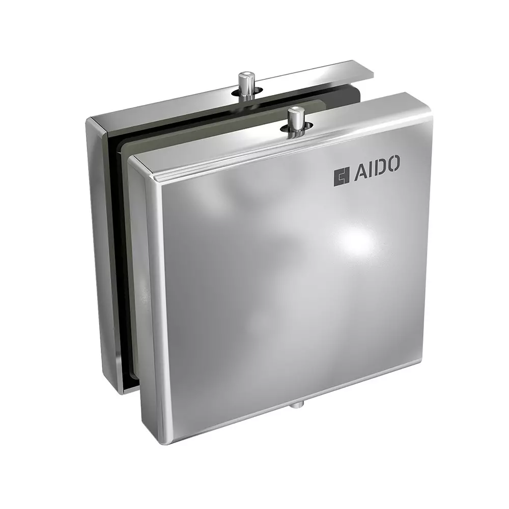 AIDO XL-C 4007A Polished Chrome Finish Corner Connector Glass Door Accessory