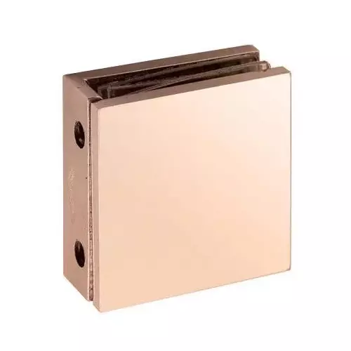 OZONE Wall to Glass Connector High-Quality Durable Construction Rose-Gold G-PVD Finish, OGC-111-ED STD ROSE-GOLD G-PVD