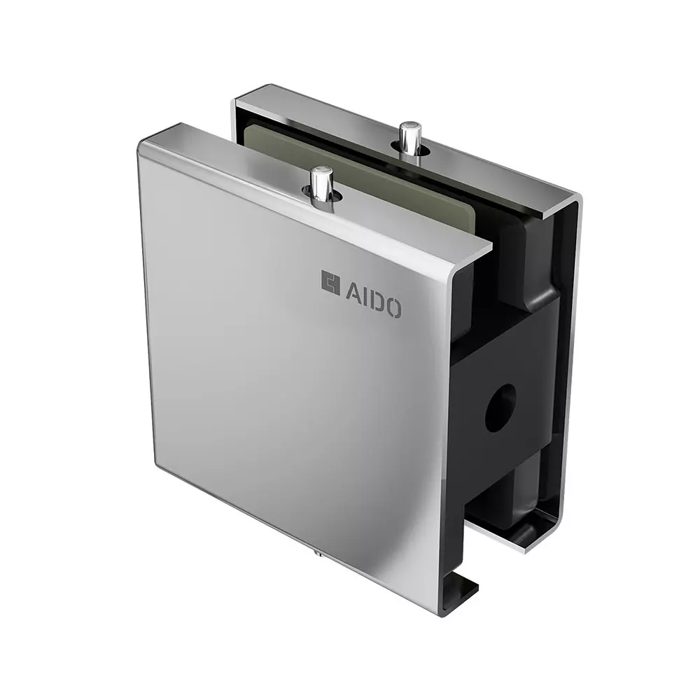 AIDO XL-C 4006A Polished Chrome Finish Central Connector Glass Door Accessory