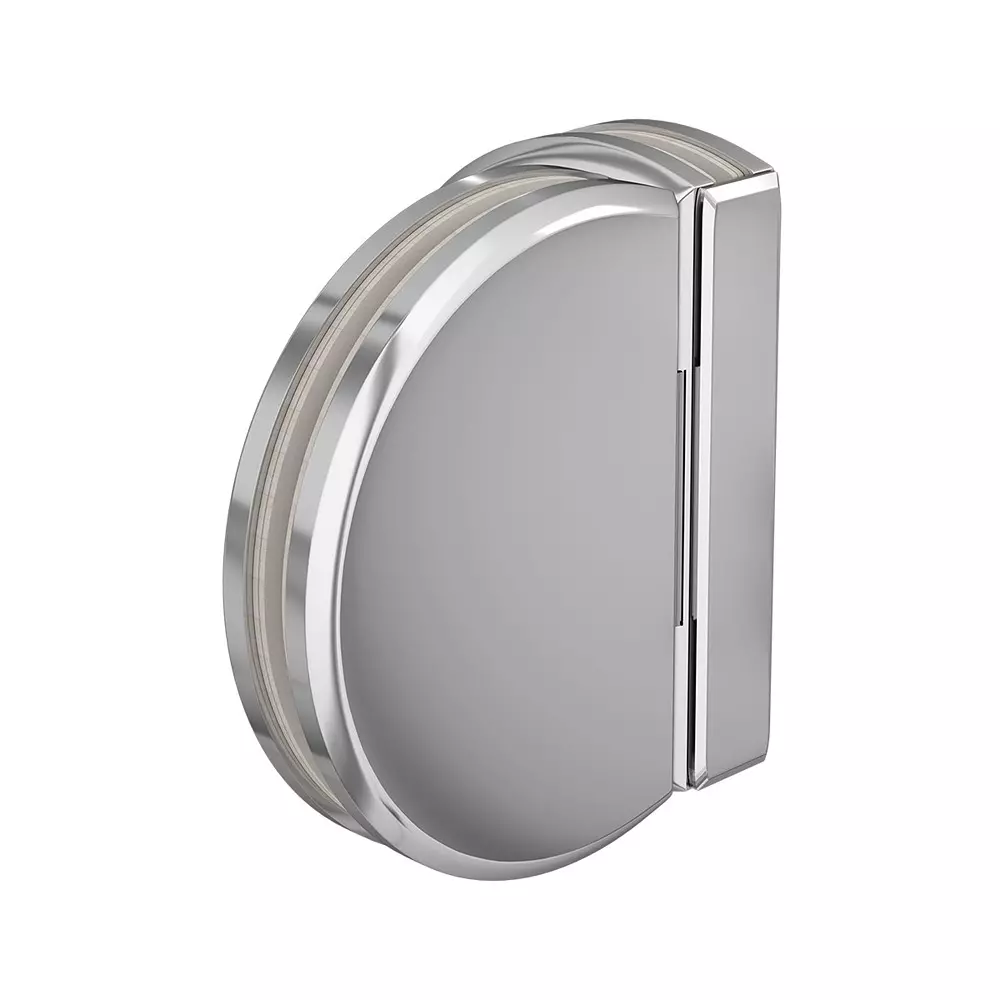 AIDO XL-C 5017 Polished Chrome Finish Shower Fitting Glass to Glass Bracket 90 Degree