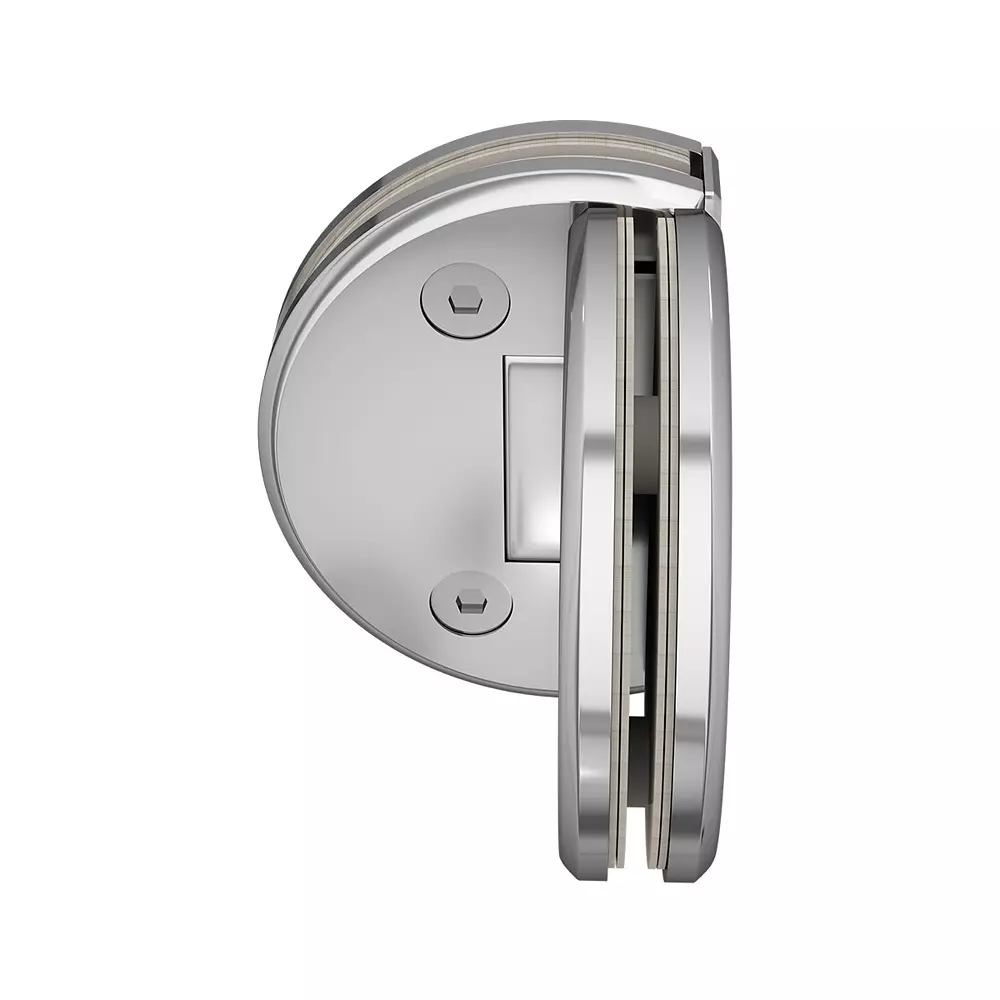 AIDO XL-C 5017 Polished Chrome Finish Shower Fitting Glass to Glass Bracket 90 Degree