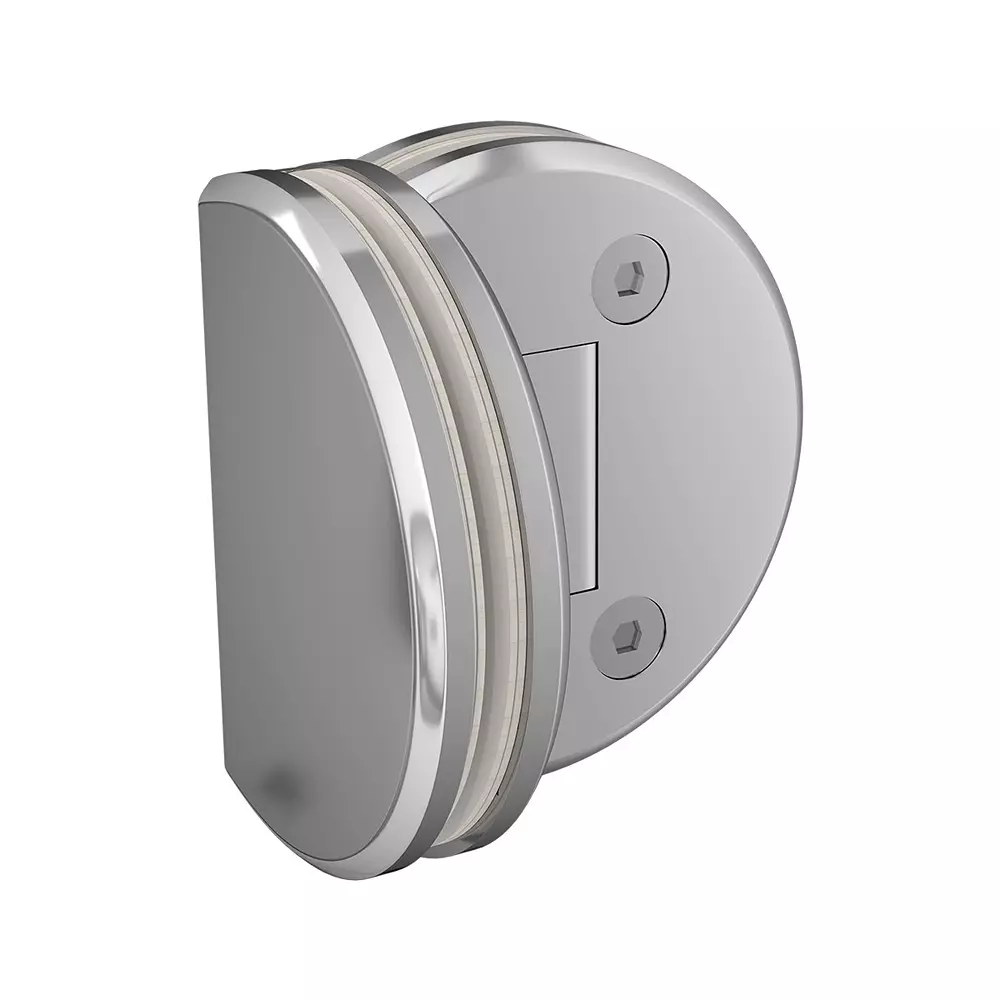 AIDO XL-C 5017 Polished Chrome Finish Shower Fitting Glass to Glass Bracket 90 Degree