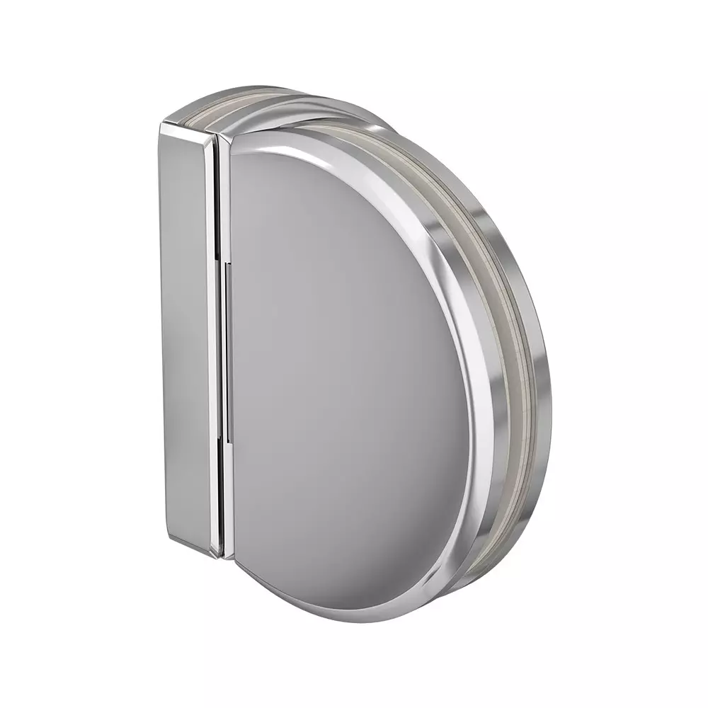 AIDO XL-C 5017 Polished Chrome Finish Shower Fitting Glass to Glass Bracket 90 Degree