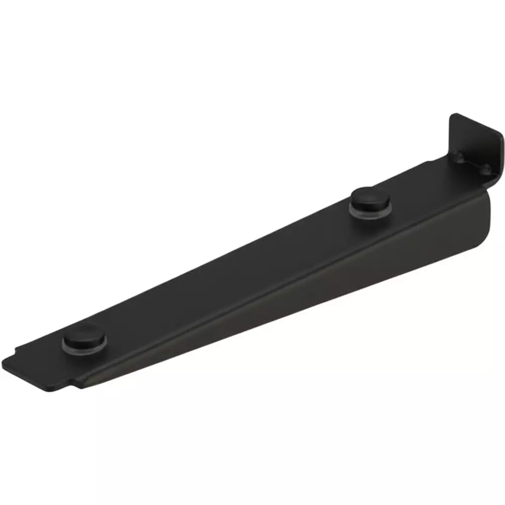 Ebco Glass Shelf Bracket Anthracite Finish and Size 150 mm for Horizontal Display Shelving System, DSSH-GS150