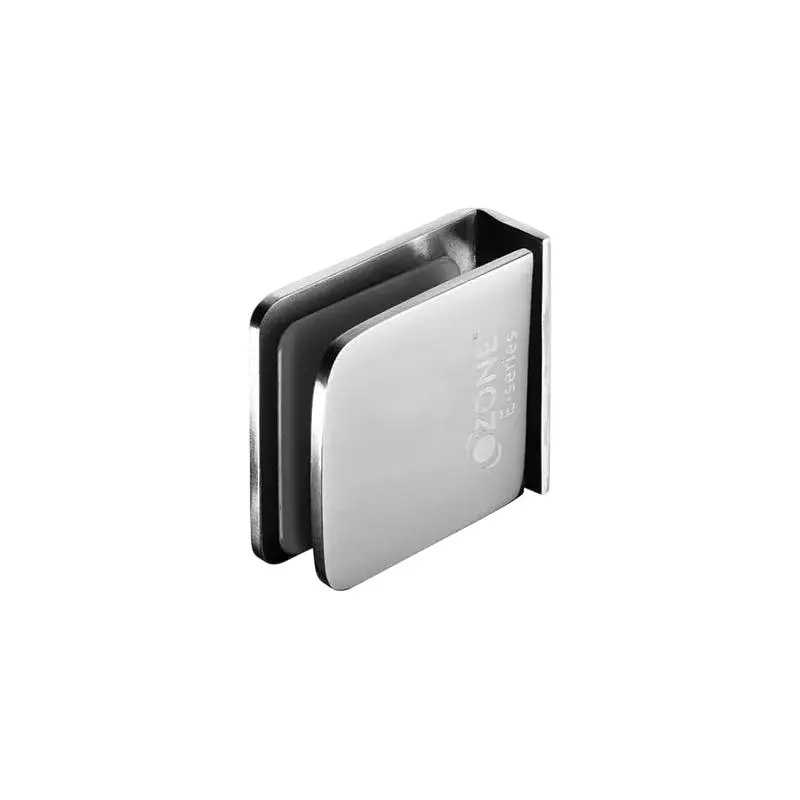 OZONE Glass Connector for Wall / Floor Mounting Polished Stainless Steel Finish, OGC-1E STD PSS