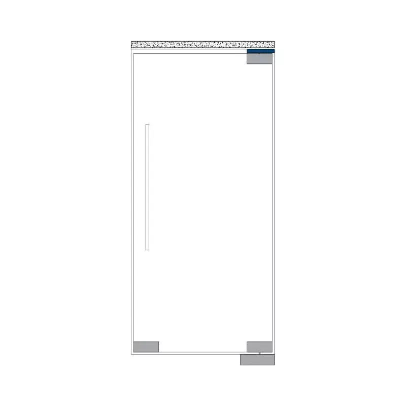 OZONE Top Pivot for Patch Stainless Steel Satin Stainless Steel Finish, OFS-ACC-GDP-E SSS