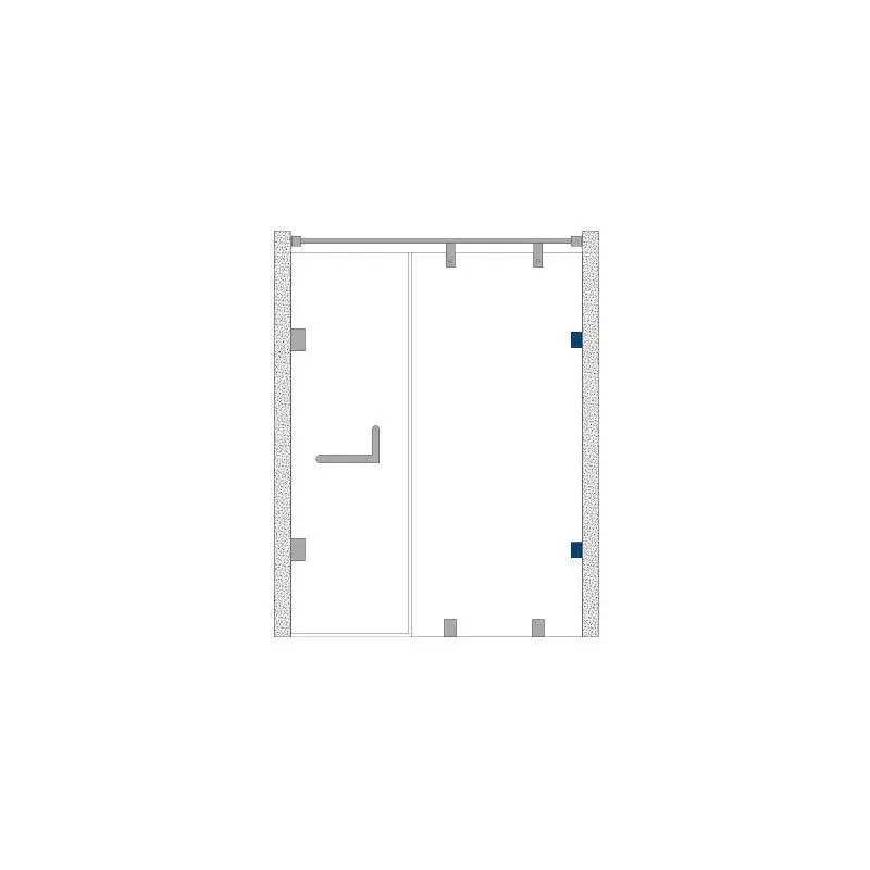 OZONE Wall to Glass Connector 90° Polished Stainless Steel Finish, OGC-4E STD PSS
