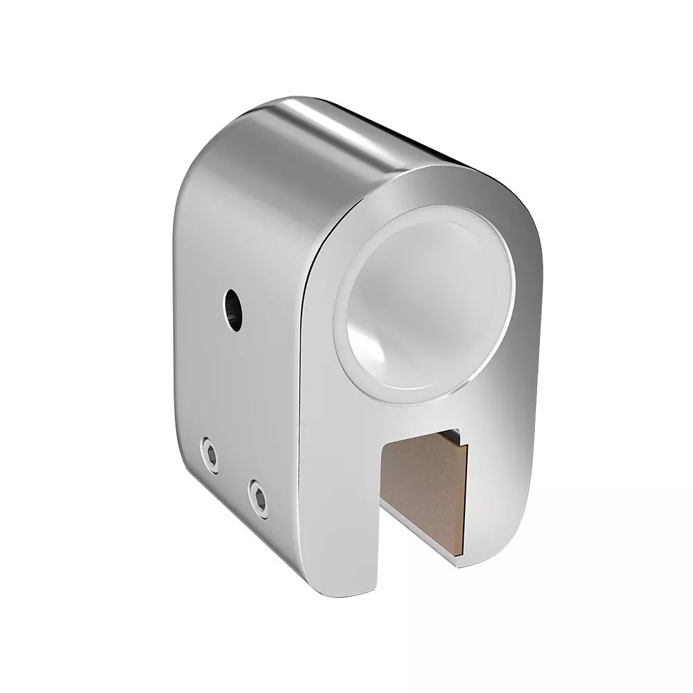 AIDO XL-C 5020A Polished Chrome Support Bar Glass Clamp